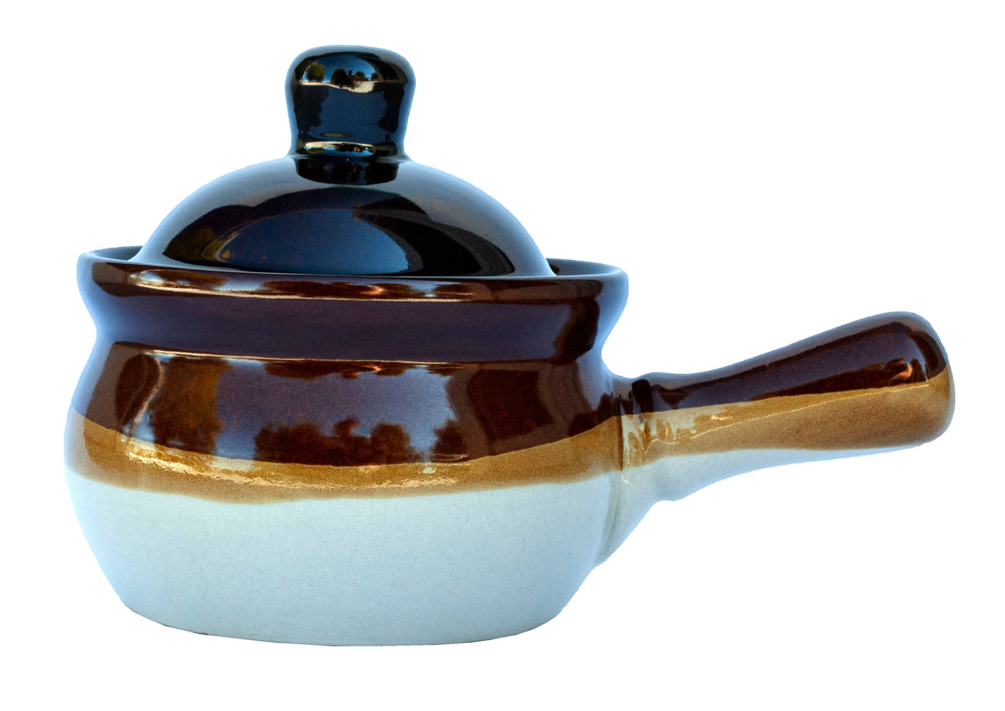 Onion Soup Bowl Brown Stoneware 12.6oz