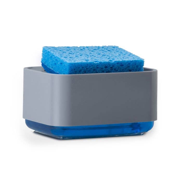 HIC Kitchen Soap Dispensing Sponge Holder With Sponge