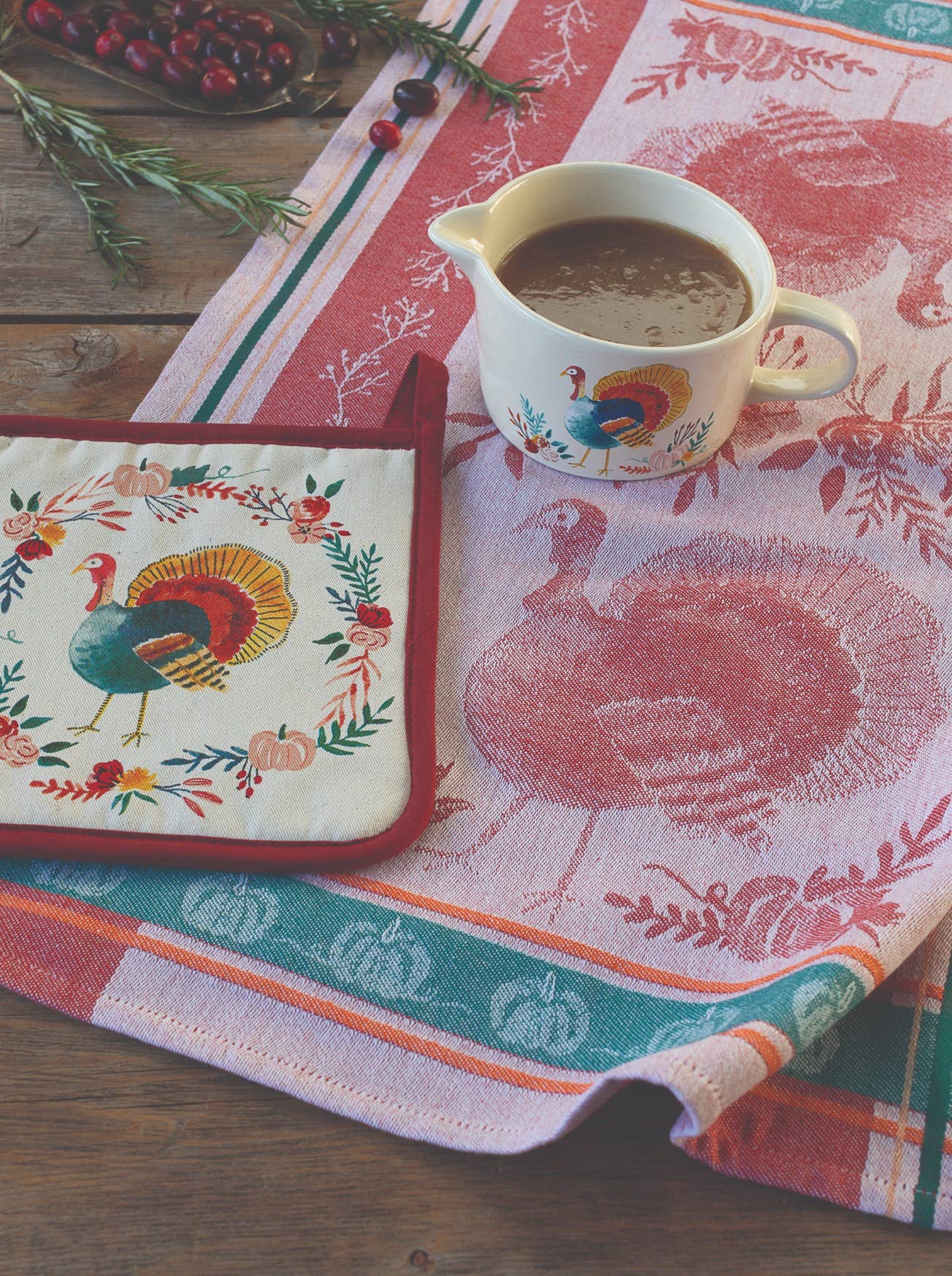 Harvest Turkey Thanksgiving Gravy Boat