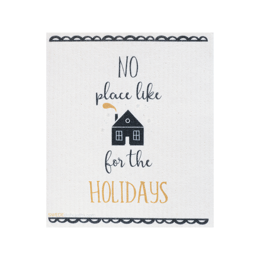 Swedish Dishcloth Christmas Home for the Holidays