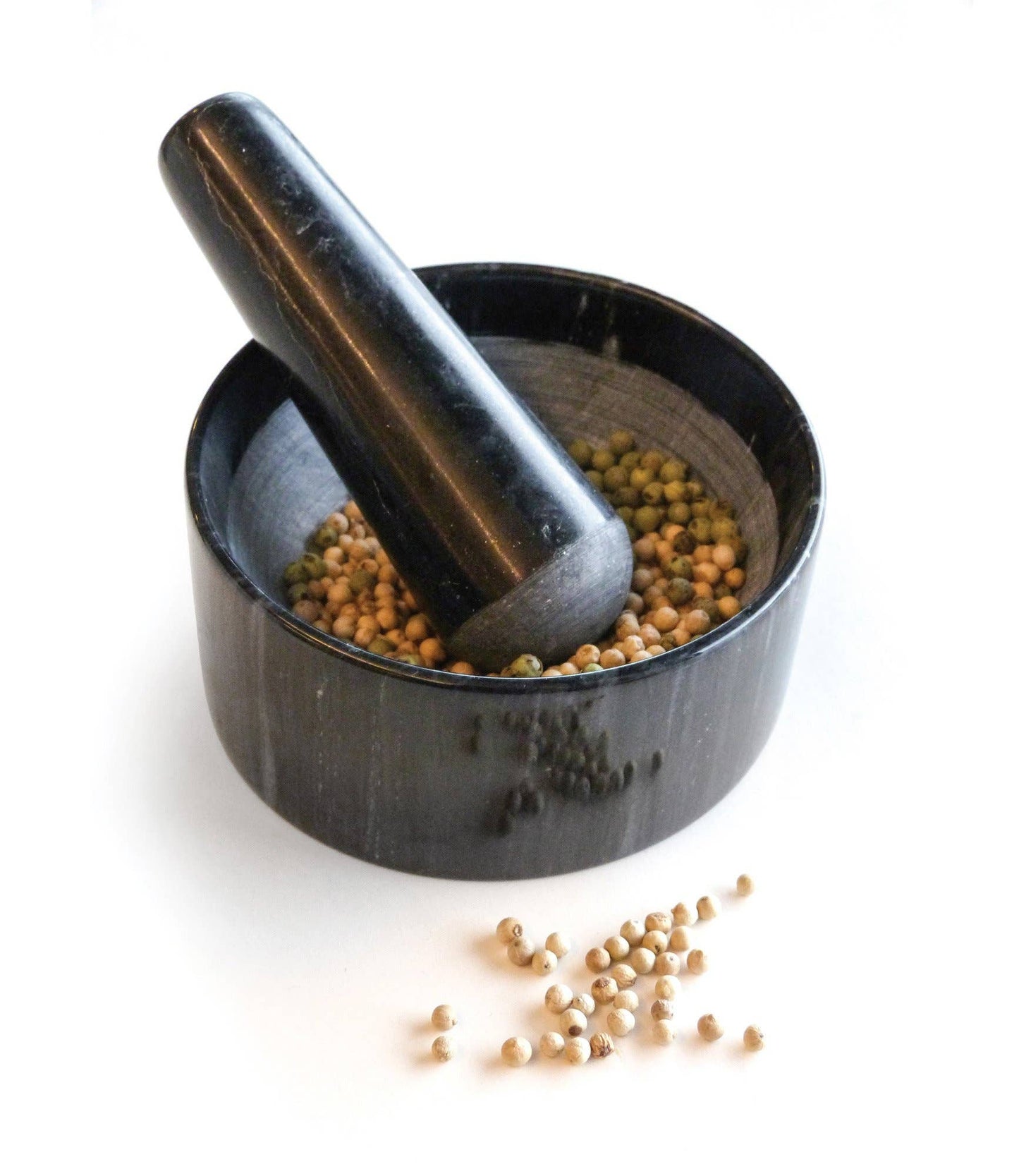 Marble Mortal & Pestle - Black