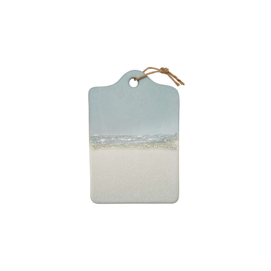 Stoneware Serving Board w/Reactive Glaze