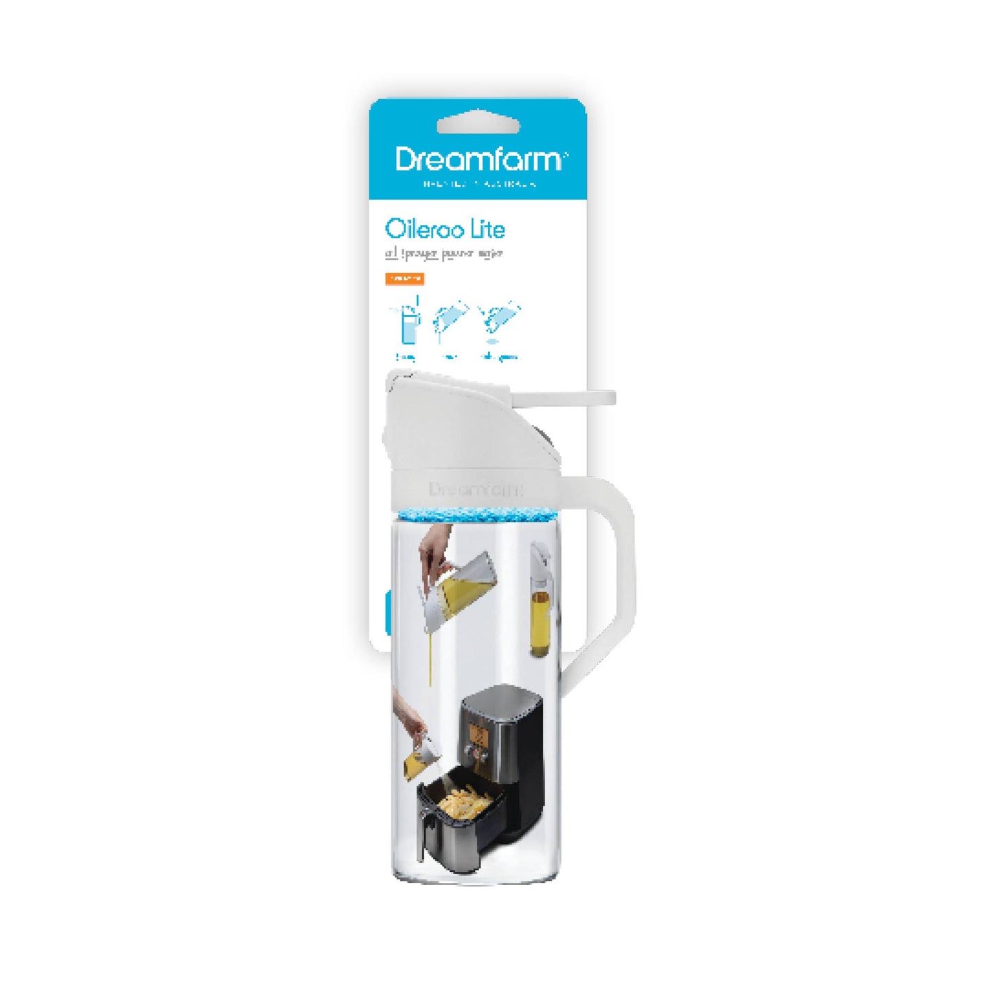 Oileroo Lite® - No Clog Oil Sprayer, Pourer and 1 Tbsp Doser