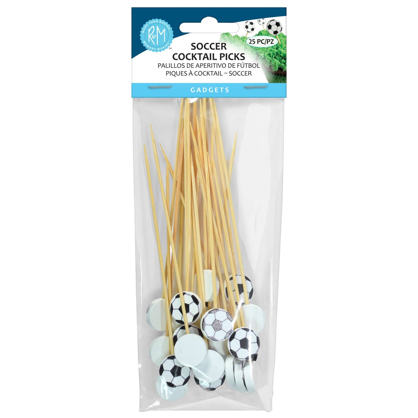 Soccer Cocktail Picks Pk of 25 Bucket /12
