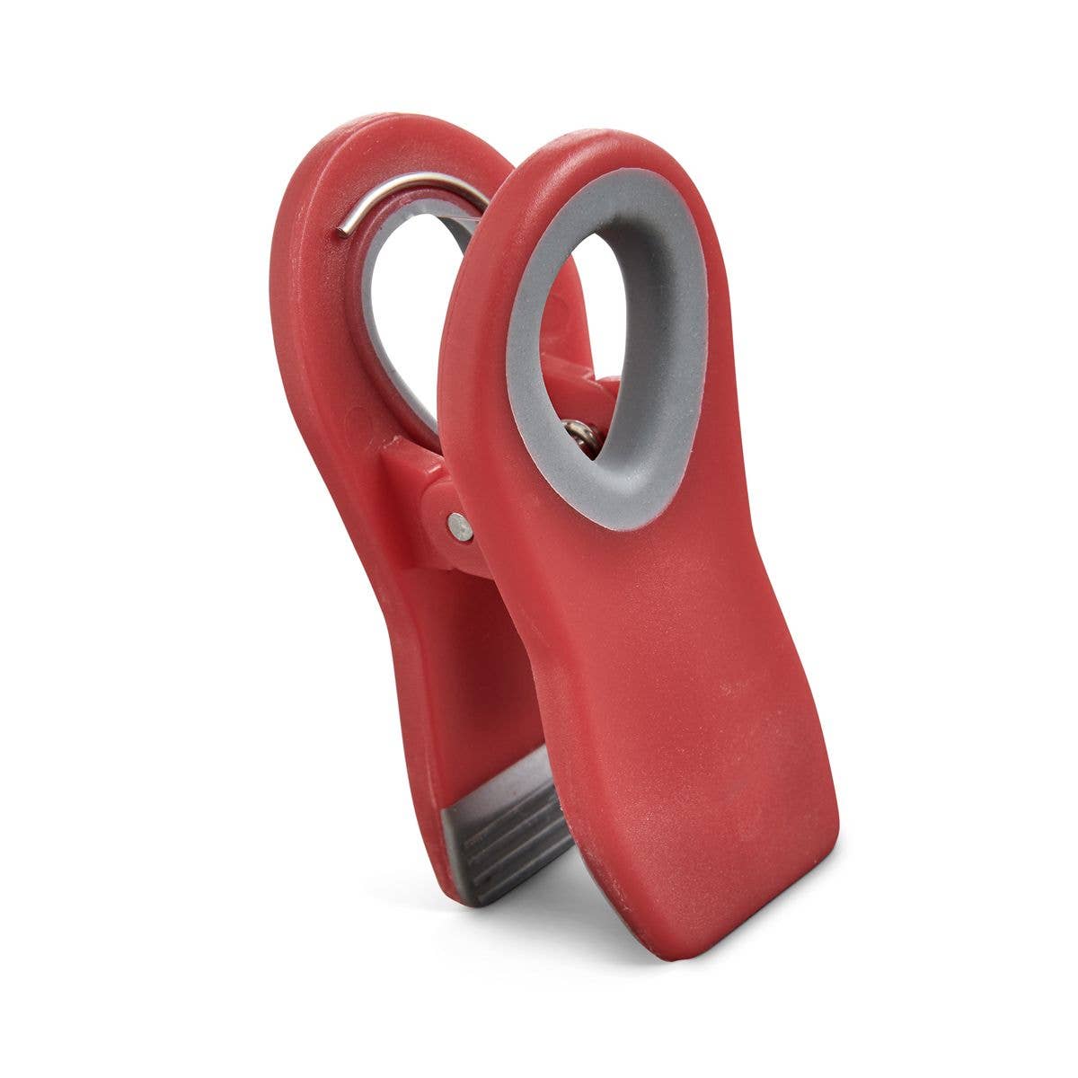 HIC Kitchen Magnetic Clips Turquoise, Red & Navy, Set Of 6