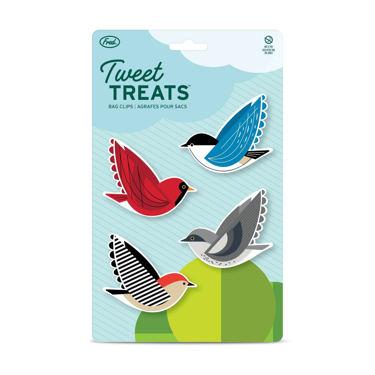 Tweet Treats - Bird Bag Clips - Set of 4
