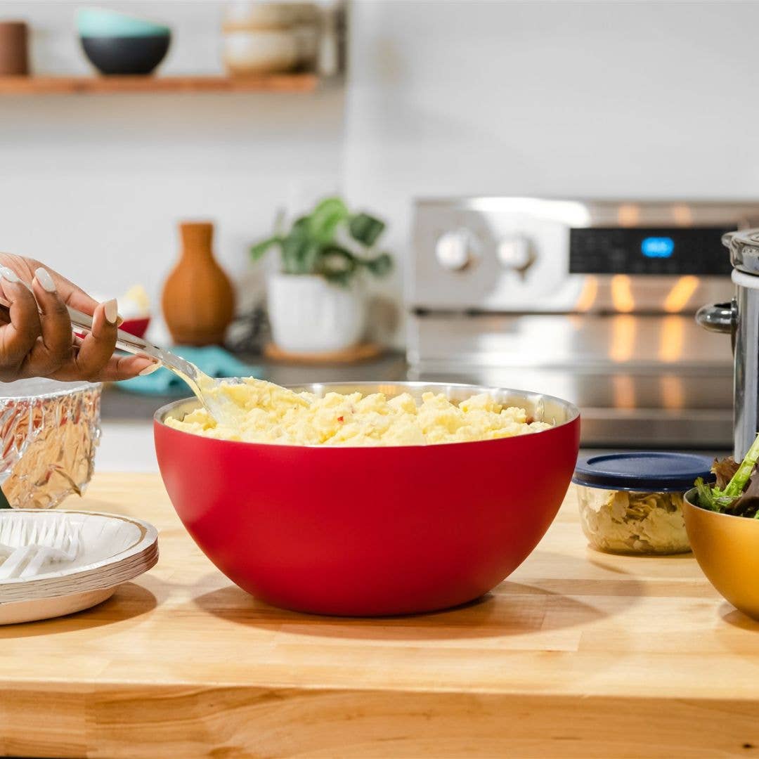 Vacuum-Insulated Bowl in Strawberry