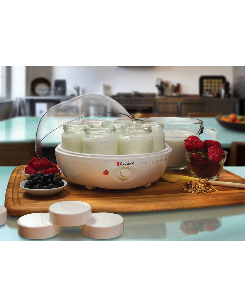 Euro Cuisine YM80 Electric Yogurt Maker - With 7 - 6oz Glass