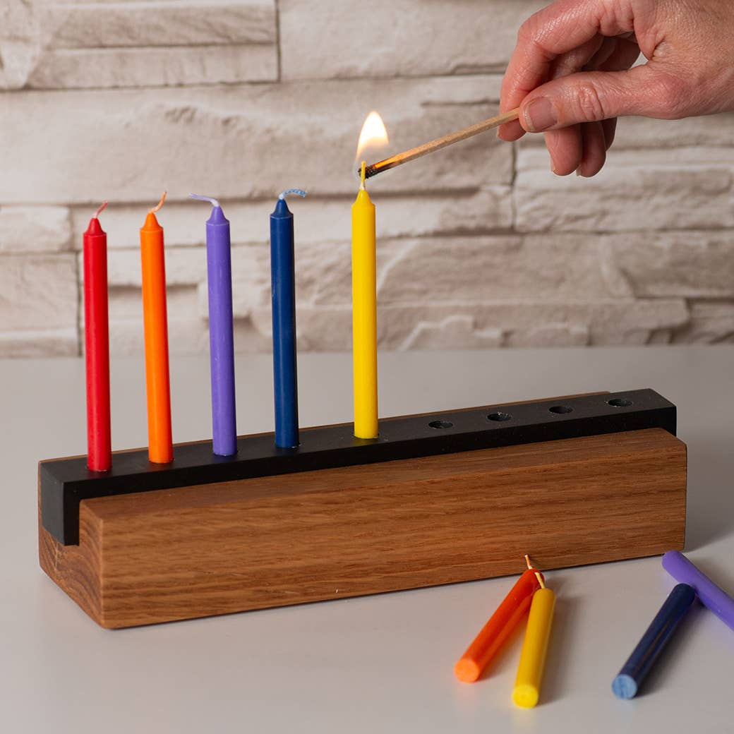 Hanukkah Candles | 45-Count Box: Multi-Color