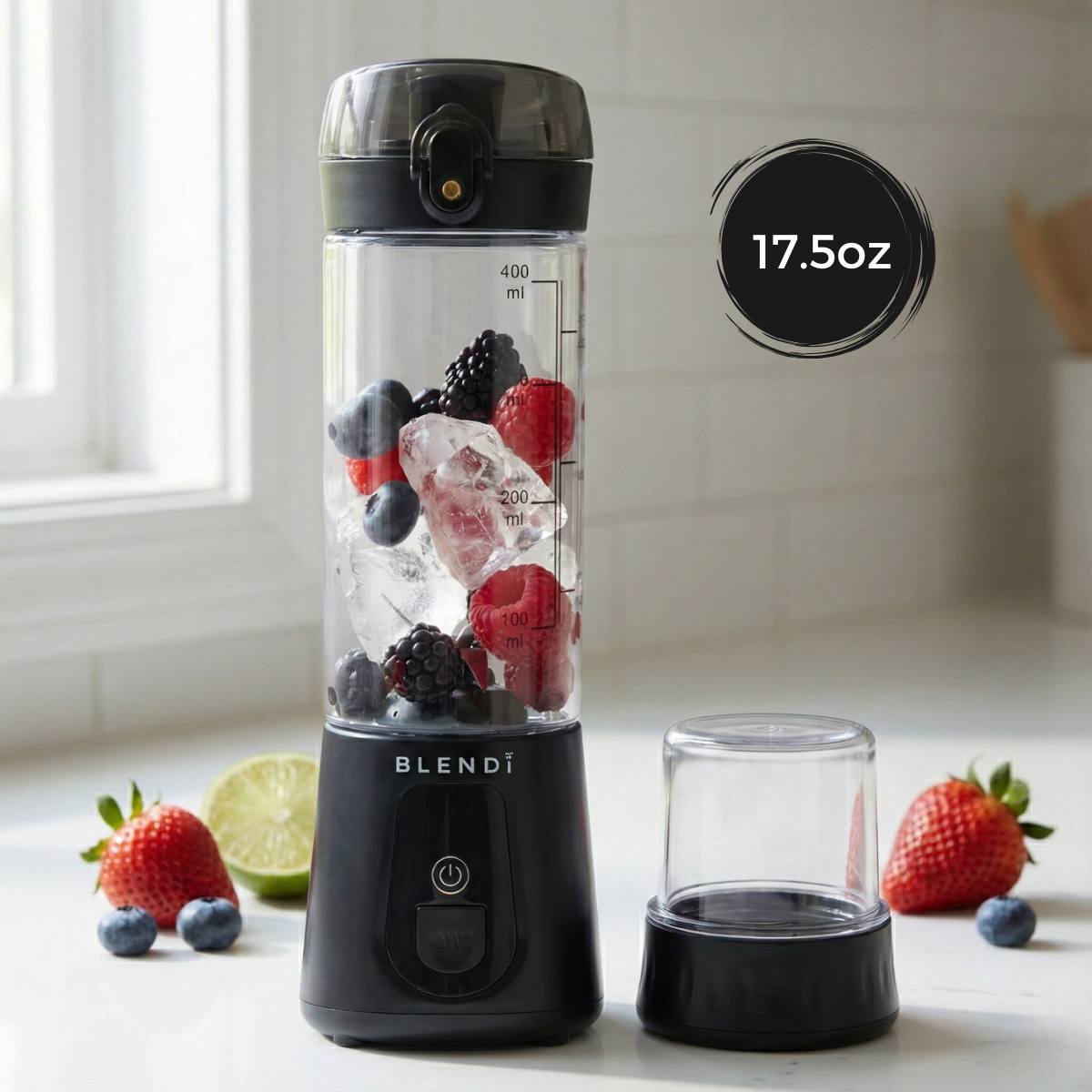 BLENDi Pro+ 17oz Black Portable Blender Smoothie Maker