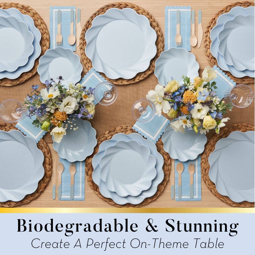 Simply Eco Salad Plate Sky- Sky Blue/8pk