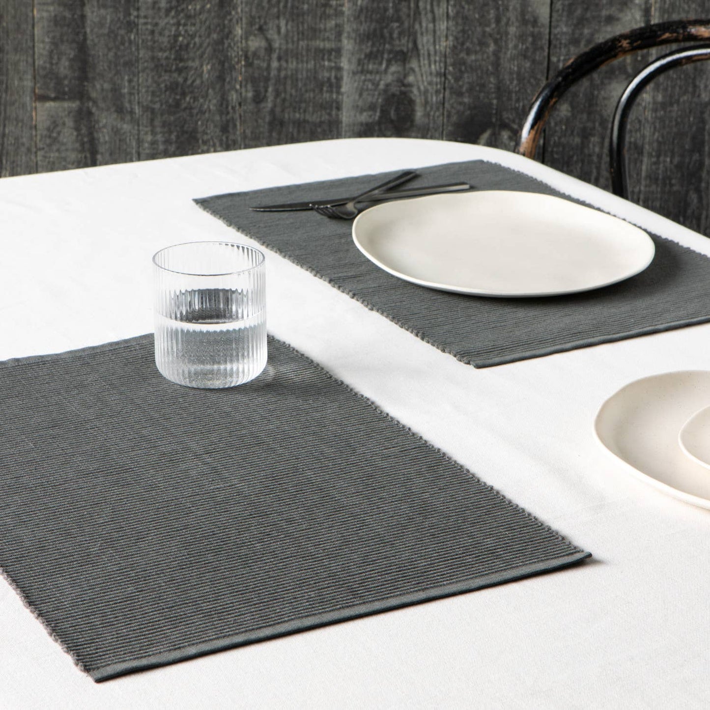 Spectrum Cotton Placemat Charcoal