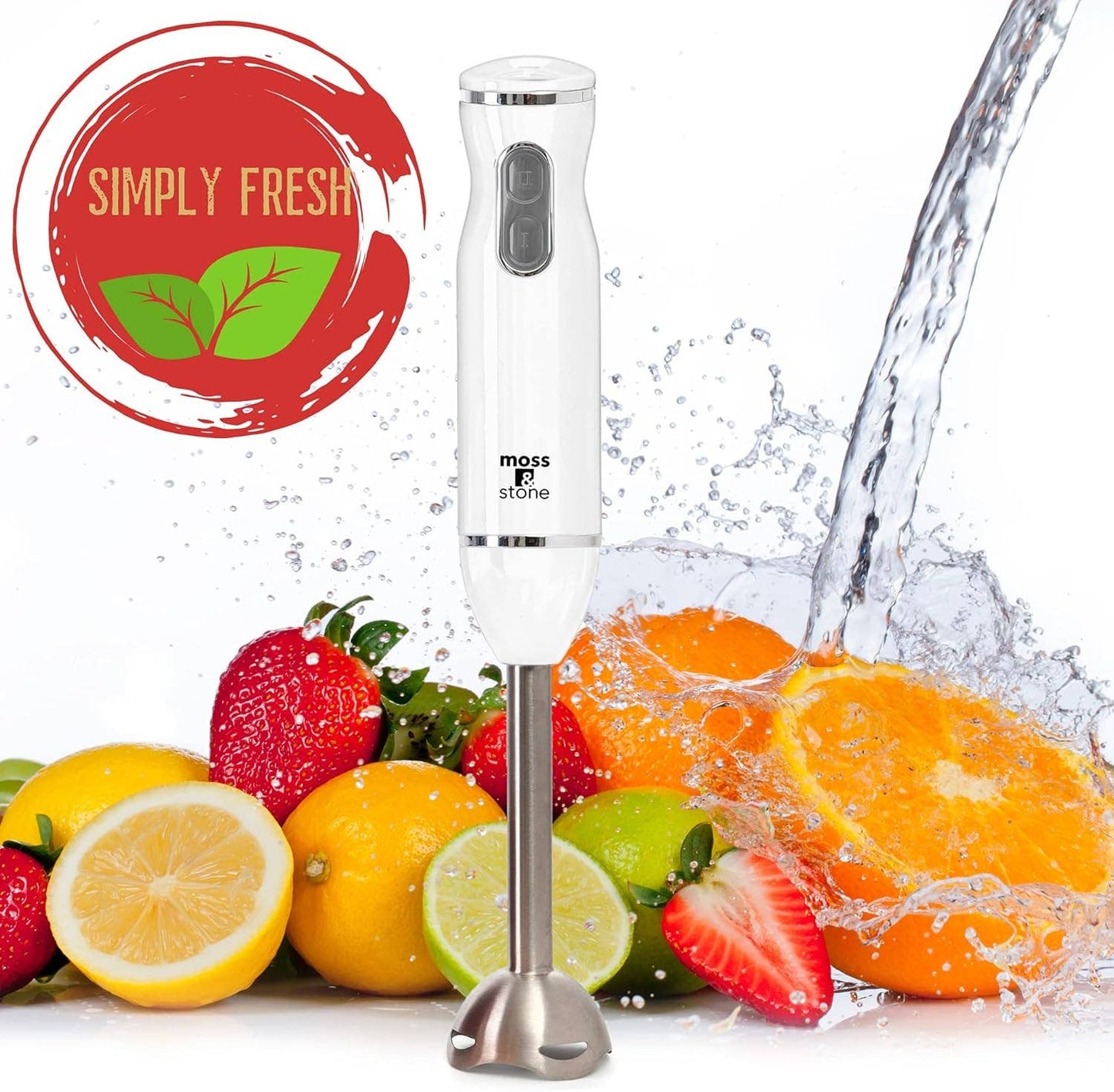Electric Stick Blender w/Egg Whisk & Chopper- 300 Watt