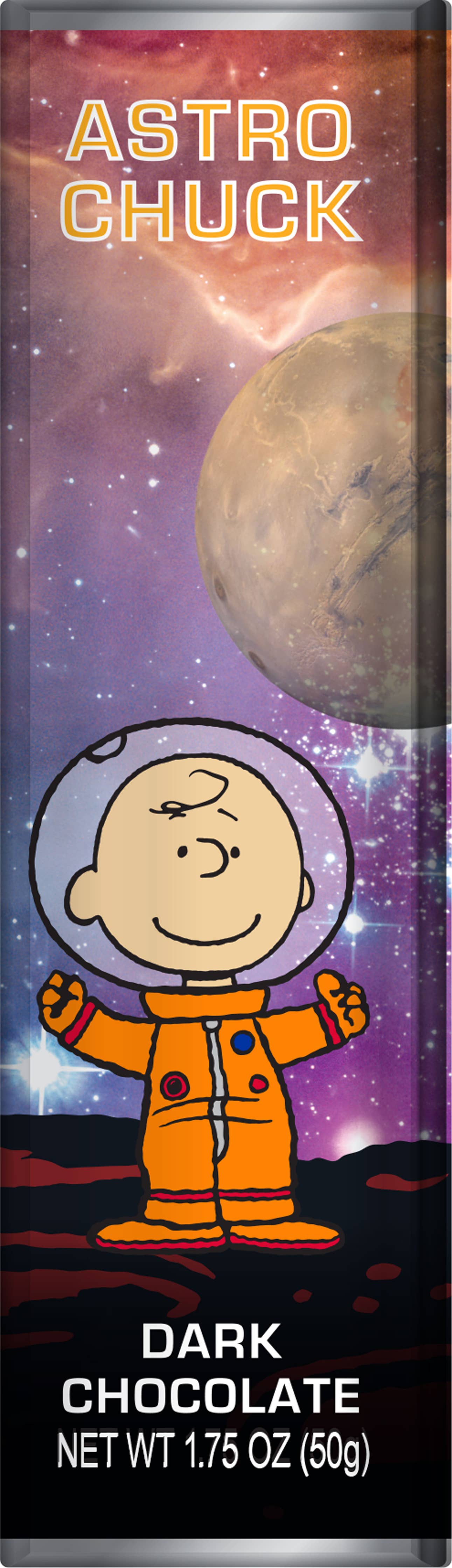 Snoopy Peanuts Gang space theme chocolates 5-bar gift pack