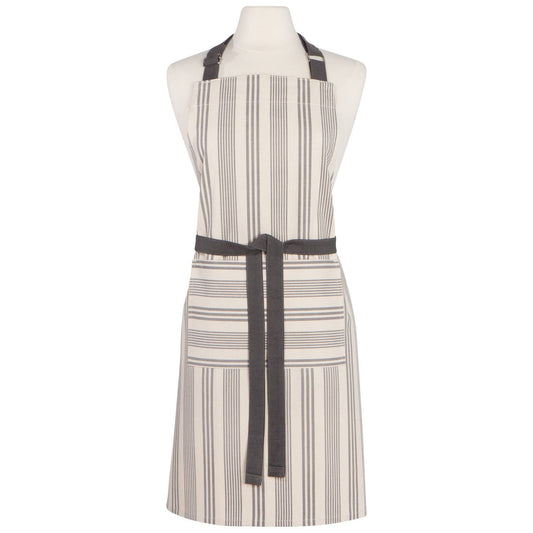 Pencil Stripe Gray  Chef Apron
