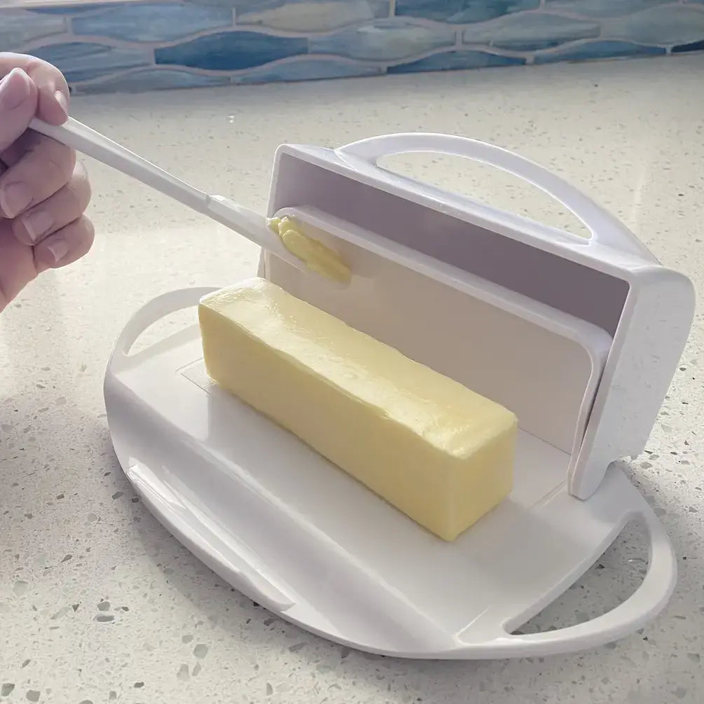 Flip-Top Butter Dish w/ Butter Knife