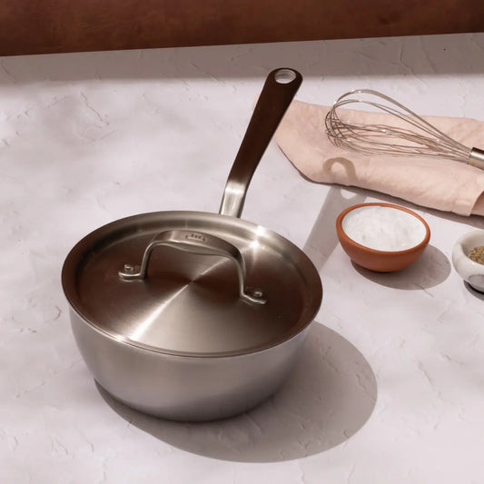 Saucier 2 qt Stainless Steel w/Lid by Made In