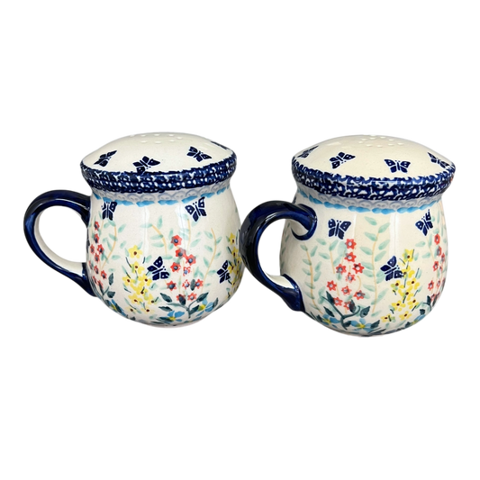 Salt & Pepper, Mug, 4" in "Butterfly Bounty" by Manufaktura | S138S-WK76
