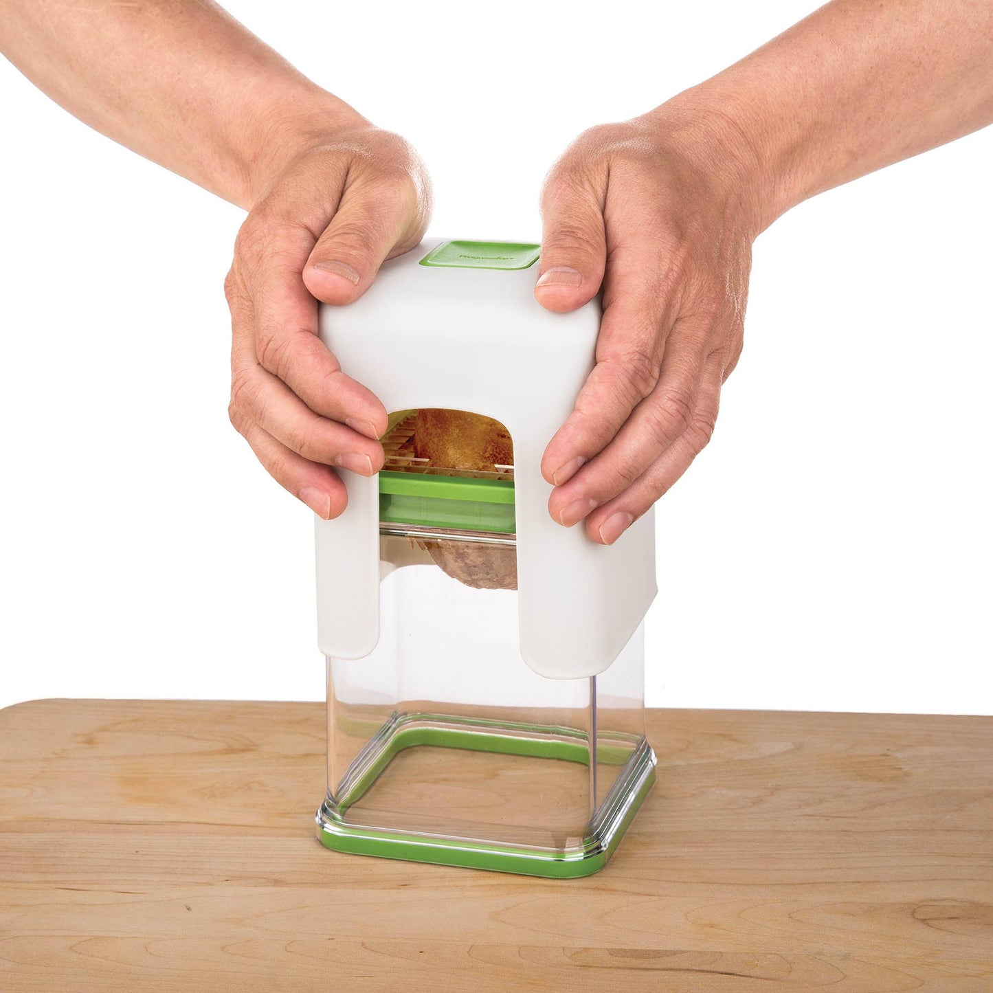 Progressive Tower Fry Cutter, Stainless Blades, For Veggies