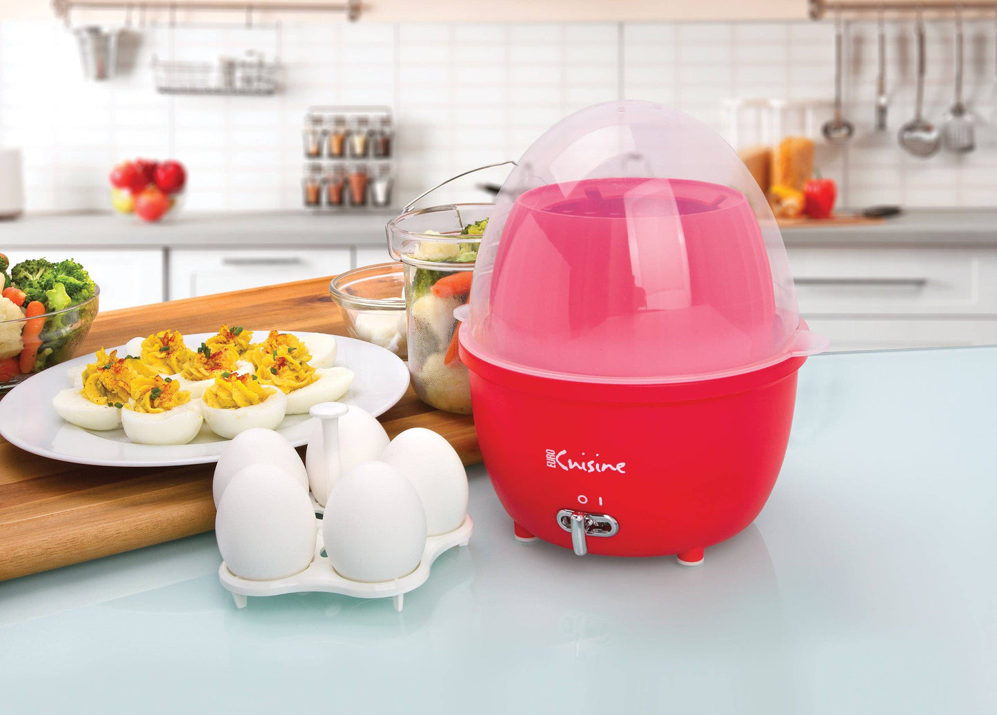 Electric Mini Food Steamer and Egg Cooker with Auto Shut Off