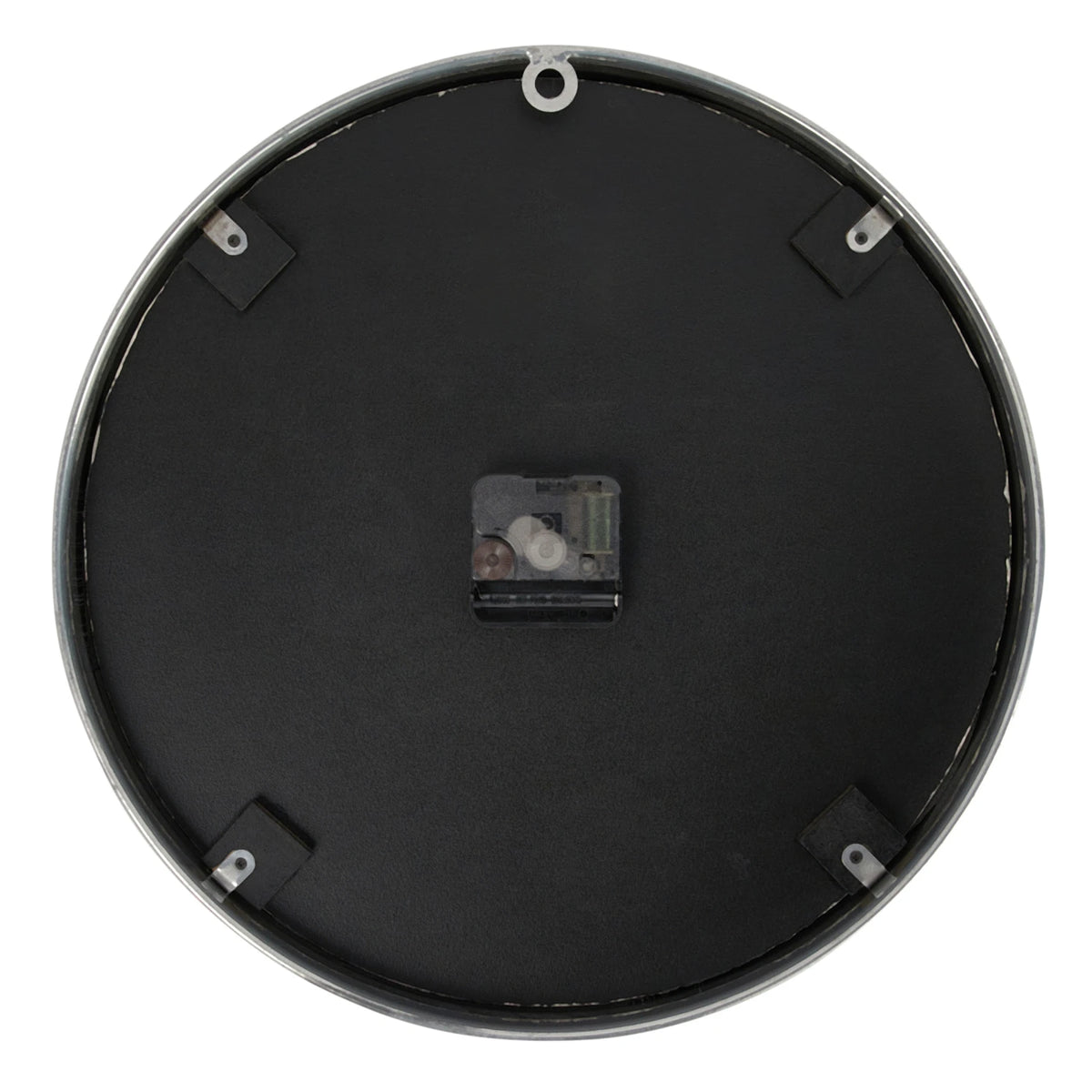 Metal Wall Clock, Antique Nickel Finish (Requires 1-AA Battery)
