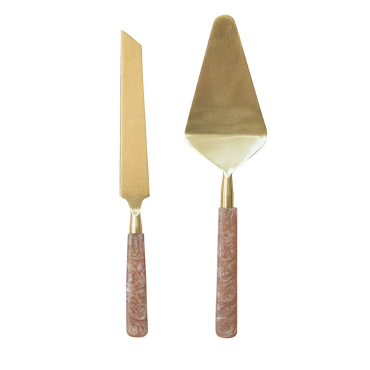 Cake Servers, Stainless Steel set of 2