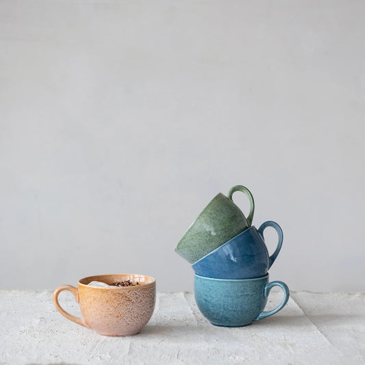 Stoneware Mug/Bowl, 4 Colors
