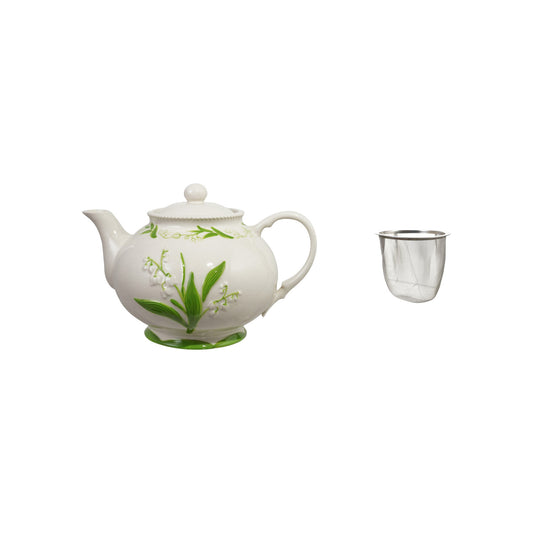 32 oz Stoneware Teapot