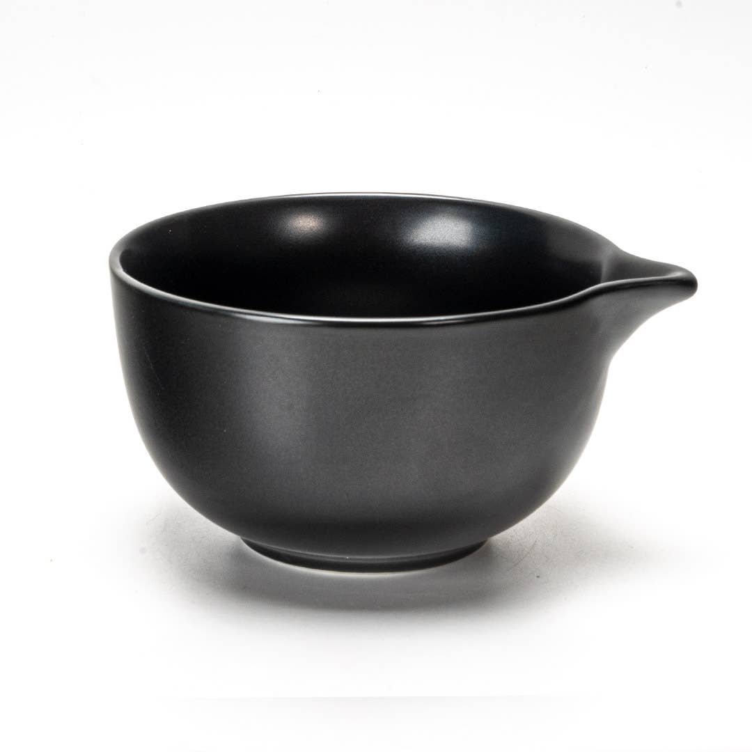 10oz Matcha Latte Bowl With Spout Black Matte