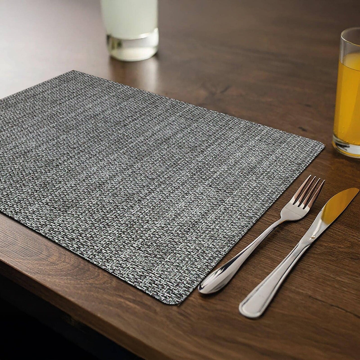 Sterilla Rectangular Placemat, Grey, 17 L x 13 W