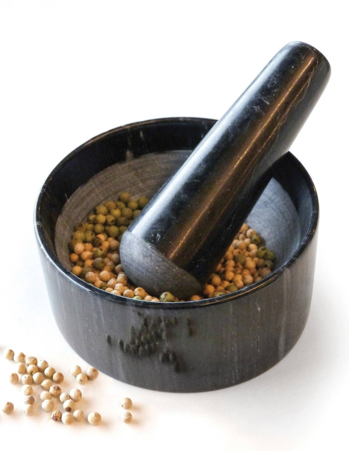 Marble Mortal & Pestle - Black