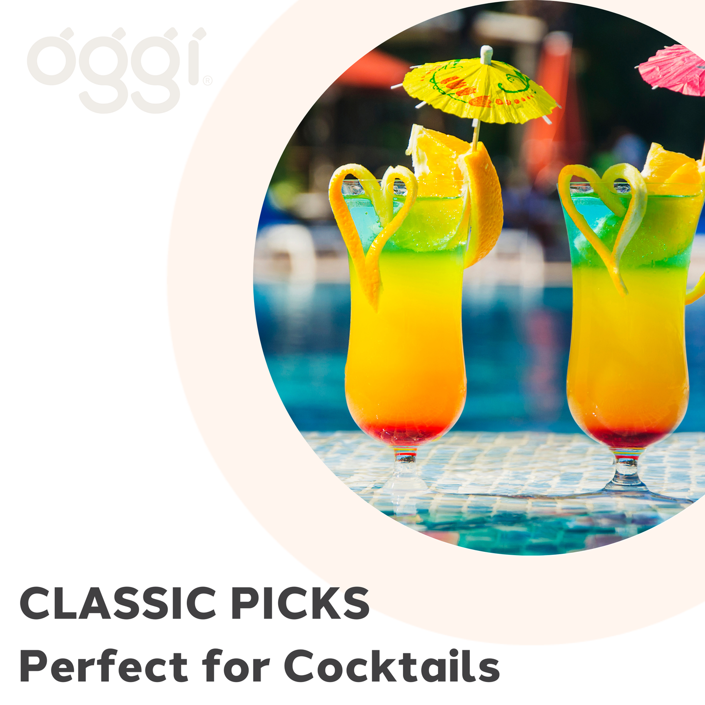Cocktail Picks - 20 pc Umbrella - 4" / 10 cm