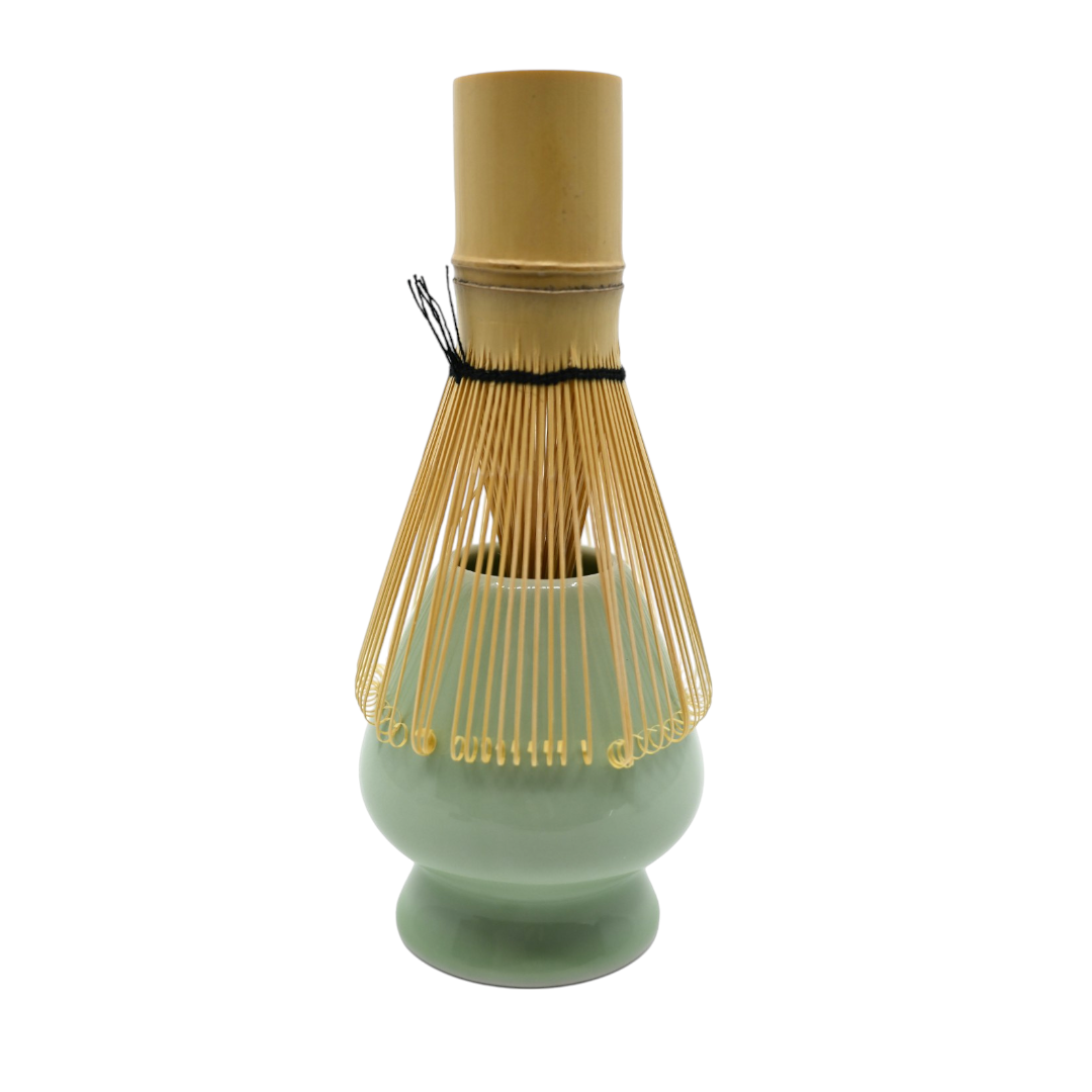 Matcha Whisk Stand 3"H Porcelain Celadon Green