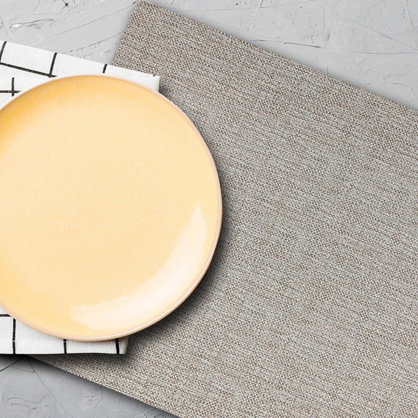 Novotela Luxe Rectangular Placemat, Cashmere, 17 L x 13 W