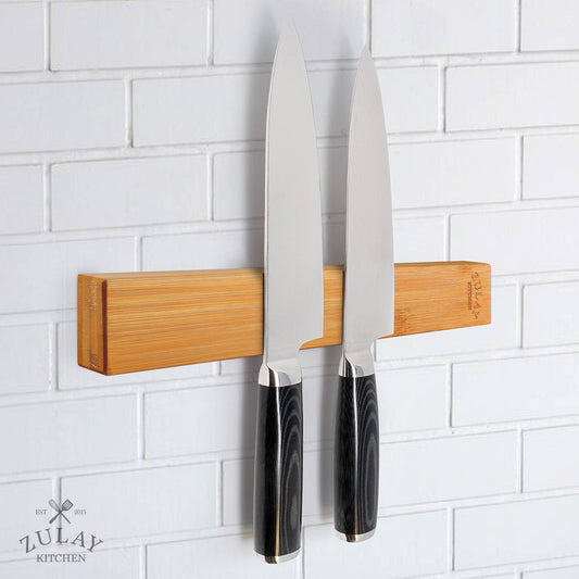 Magnetic Knife Holder - Powerful Wood Magnetic Knife Strip