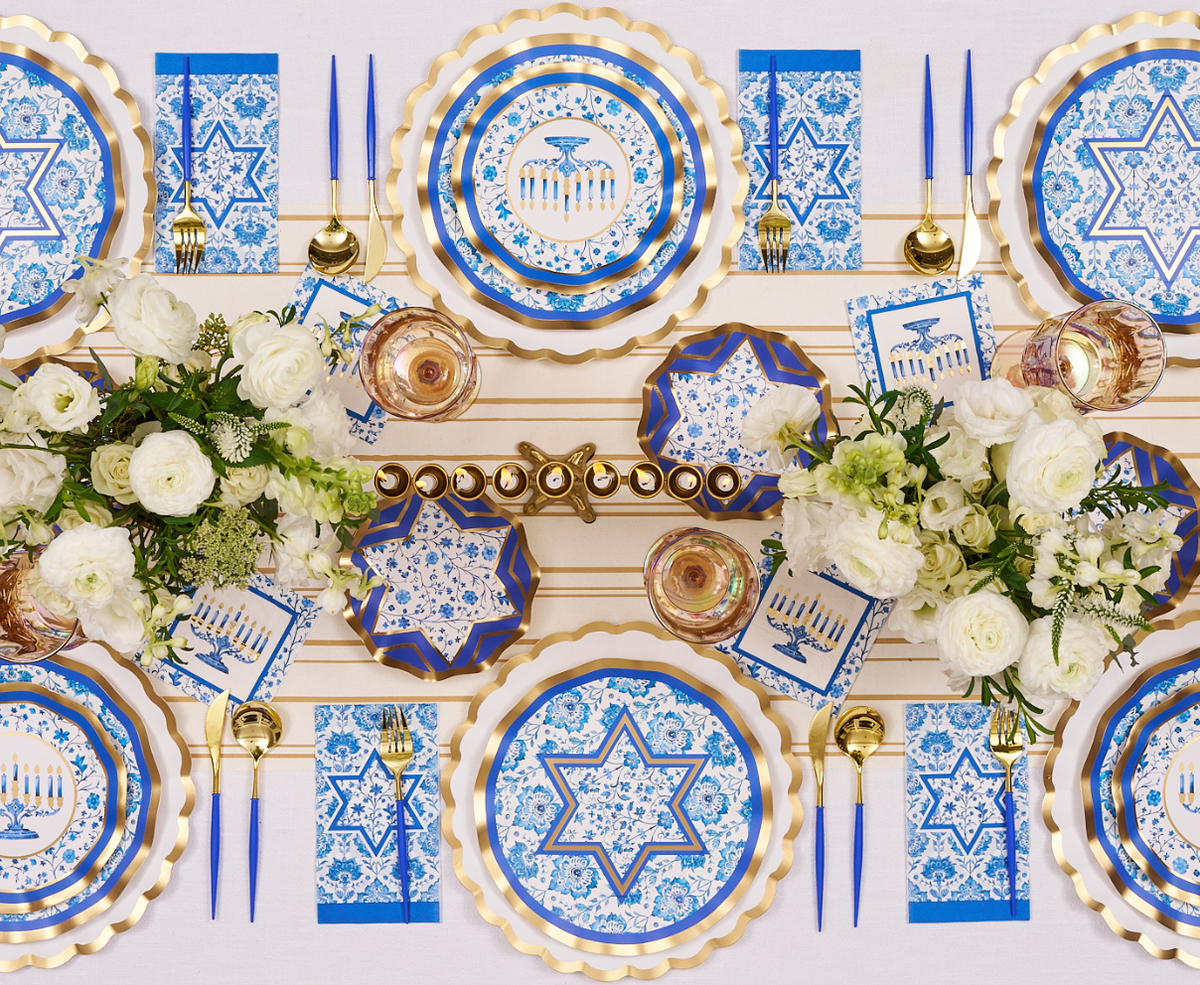 Hanukkah Toile Cocktail Napkins/26pk