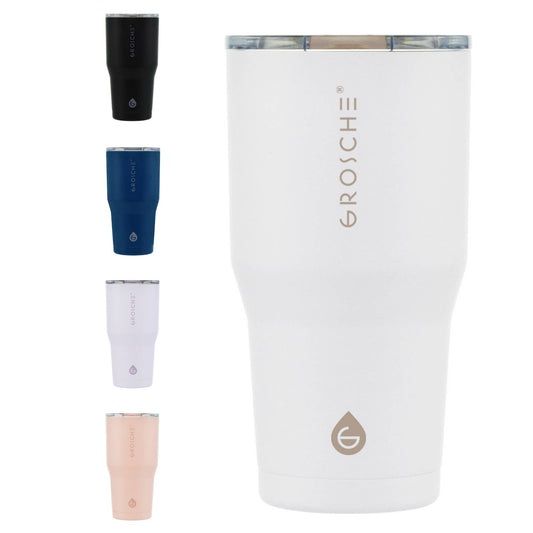 GROSCHE YUKON Insulated 20oz Travel Mug, Coffee Tumbler