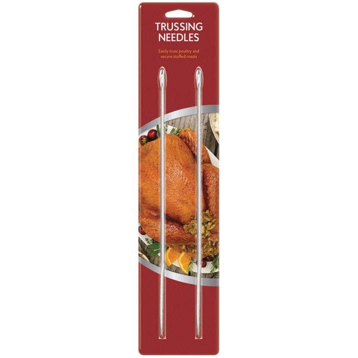 HIC Kitchen Roasting Straight Trussing Needles, Set of 2