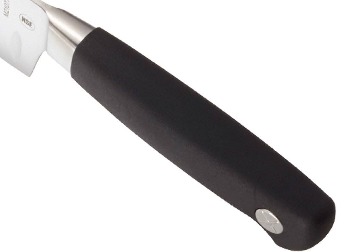Genesis 8-Inch Granton Edge Chef's Knife, Black