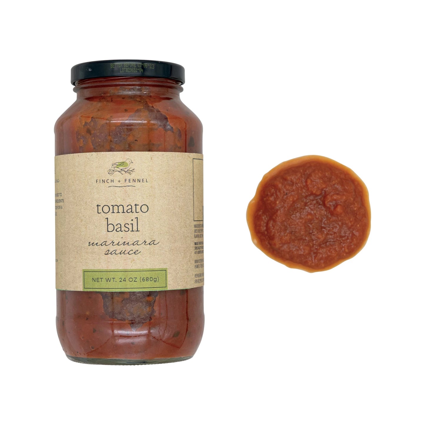 Finch + Fennel Tomato Basil Marinara Sauce