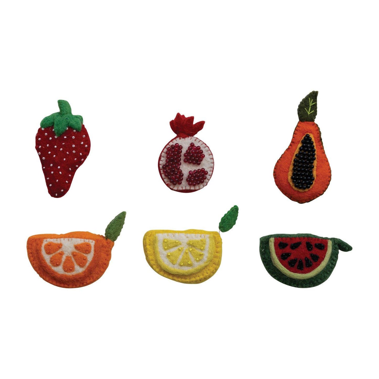 Embroidered Felt Tape Measurers- Food Themed