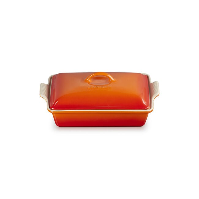 Le Creuset Heritage Stoneware Rectangular Covered Casserole 4Qt