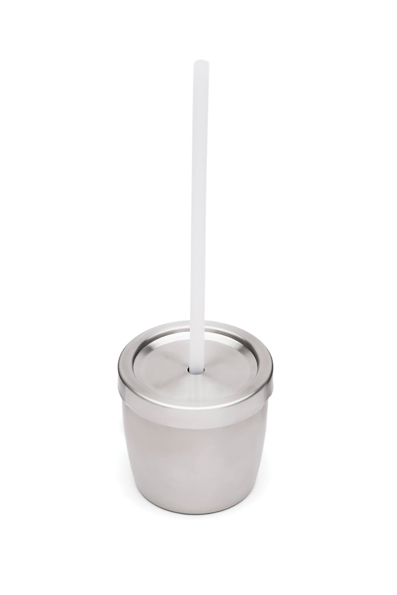 Stainless Steel Kids Cup w/Lid and Silicone Straw