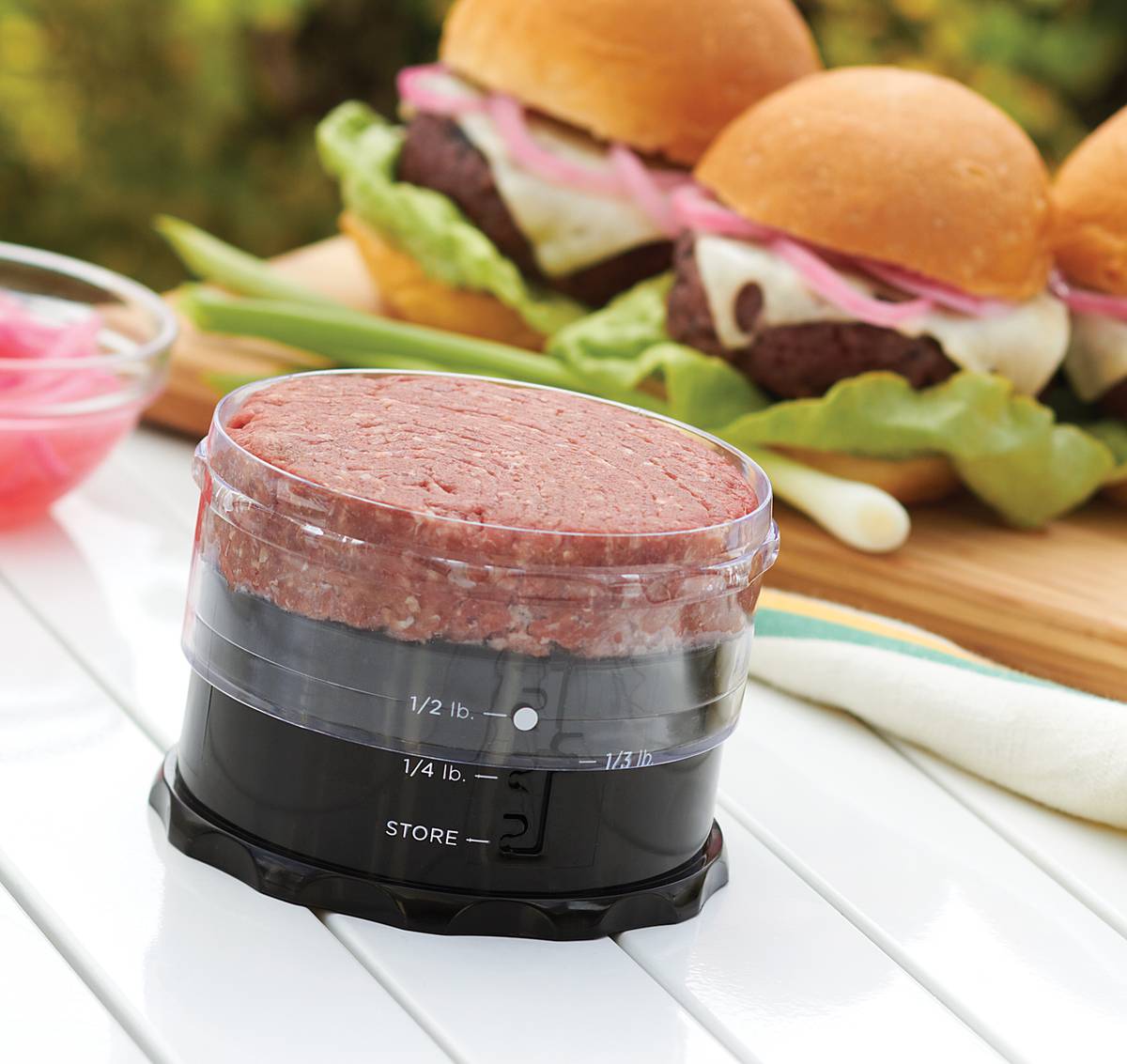 Adjustable Burger Press