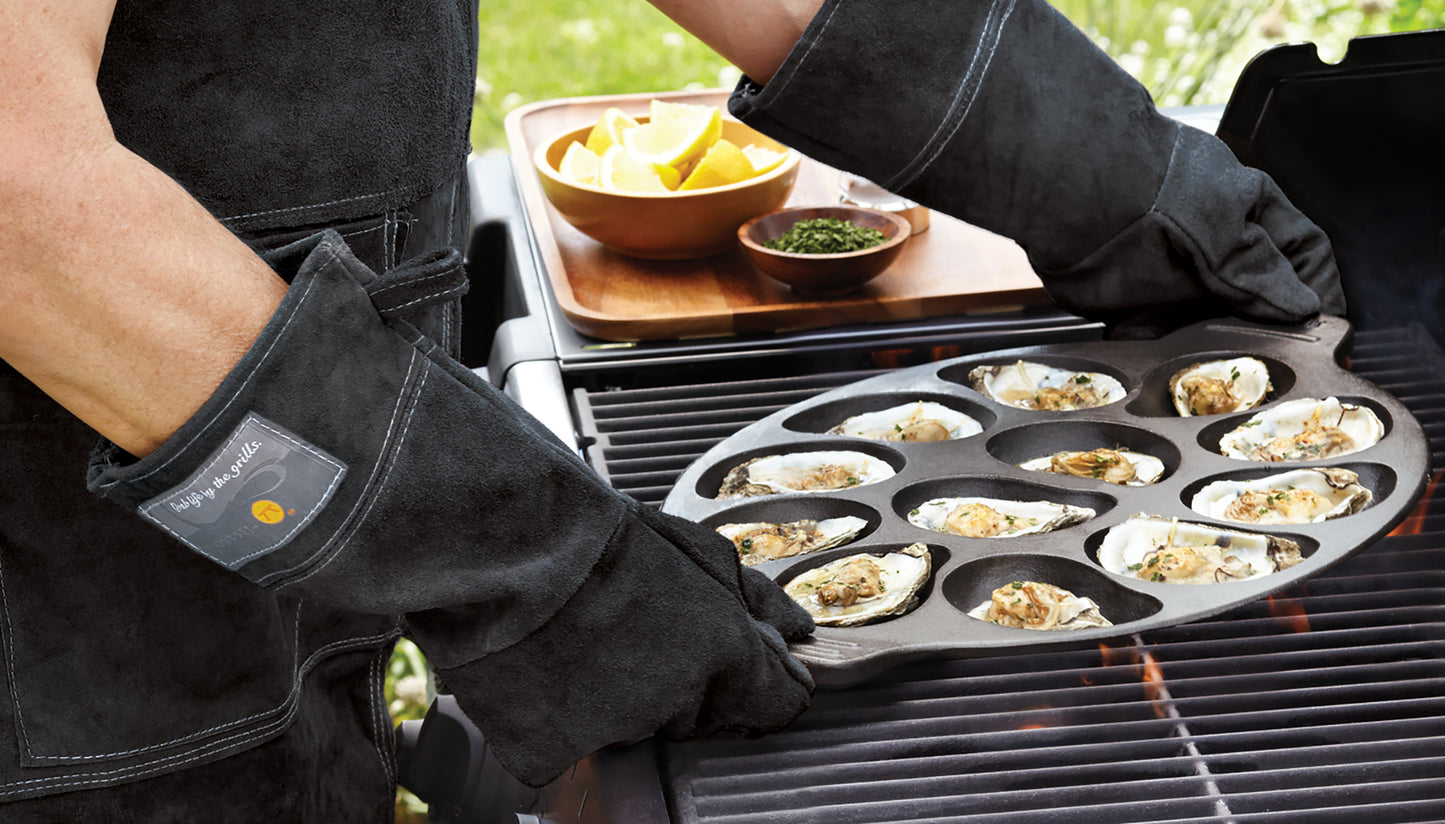 Leather Grill Gloves (Set of 2)