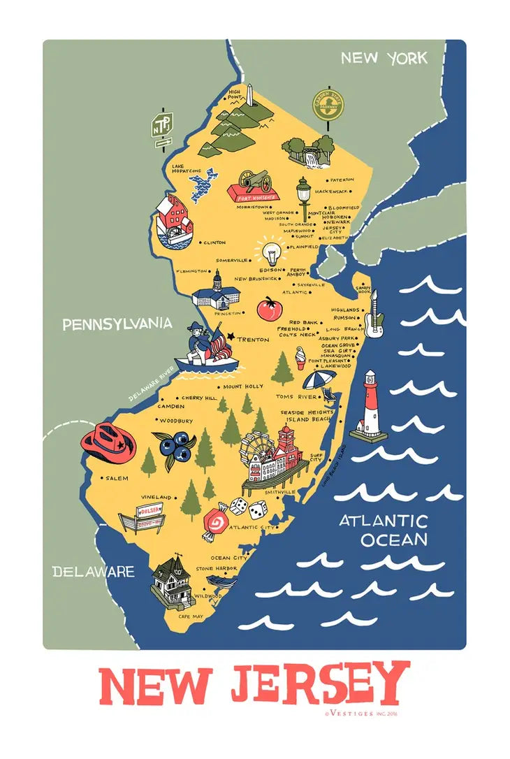 New Jersey Icon Towel