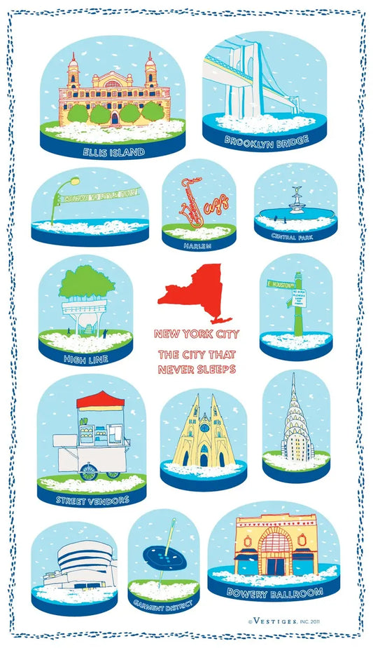 New York City Snow Globe Kitchen Towel