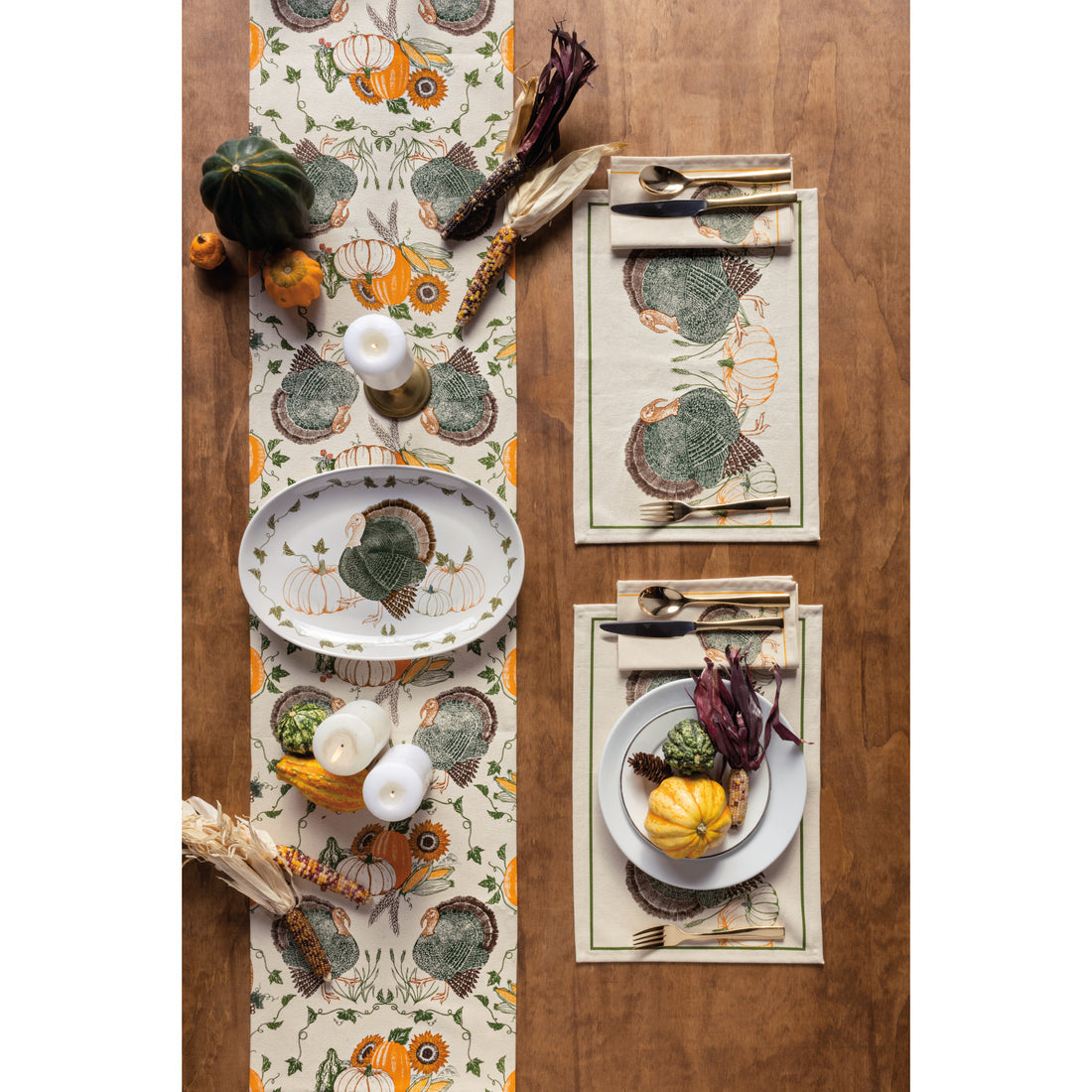 Cornucopia Printed Table Runner