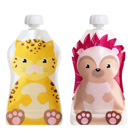 SnakPack Reusable Food Pouch, Assorted, 2 CT