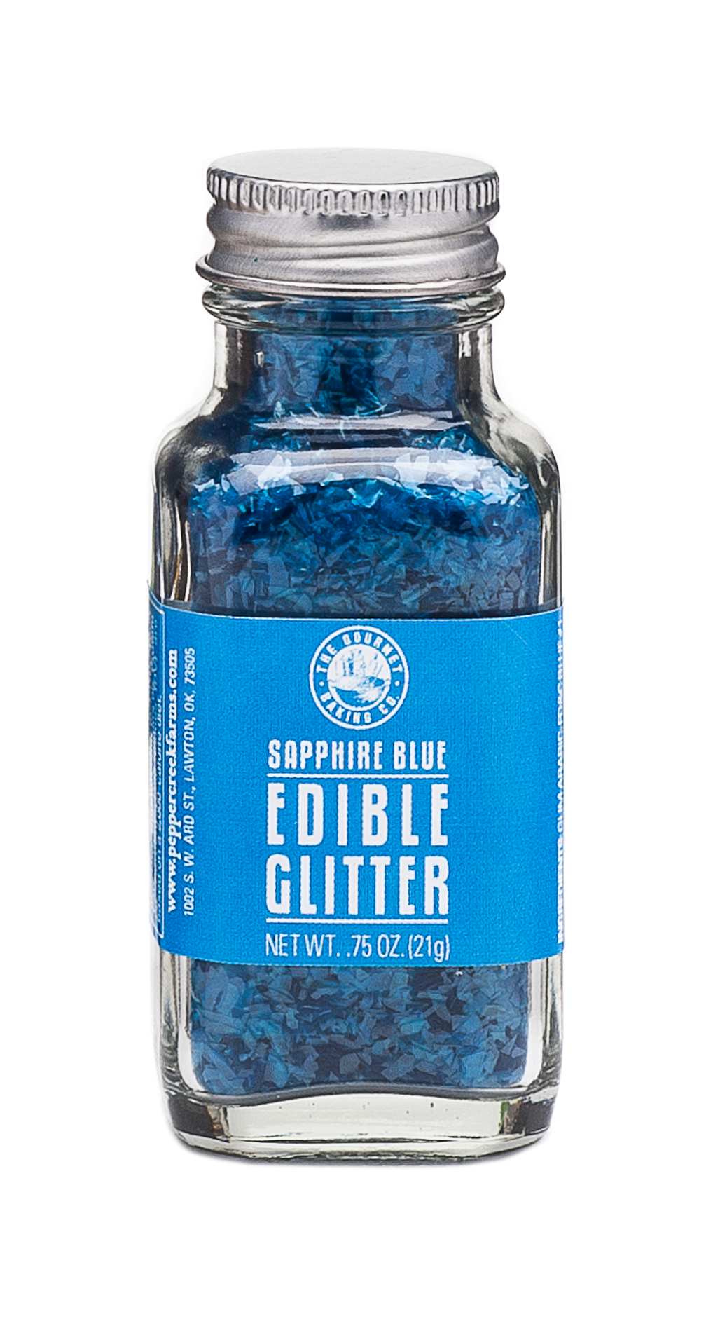 Sapphire Blue Edible Glitter 0.75 Oz.